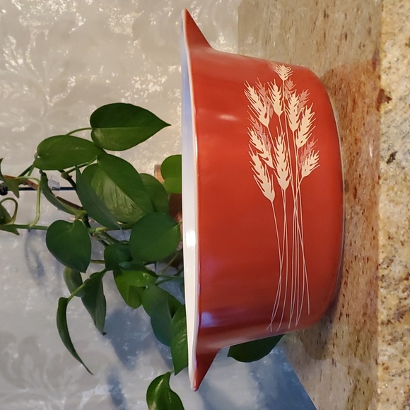 Vintage Pyrex Corning Automn harvest wheat casserole dish 2.5L - Picture 2 of 9